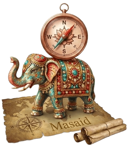 Elefante con Brújula